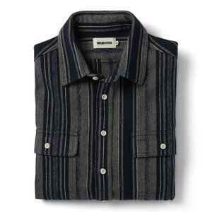 The Ledge Shirt in Ocean Stripe L - 42